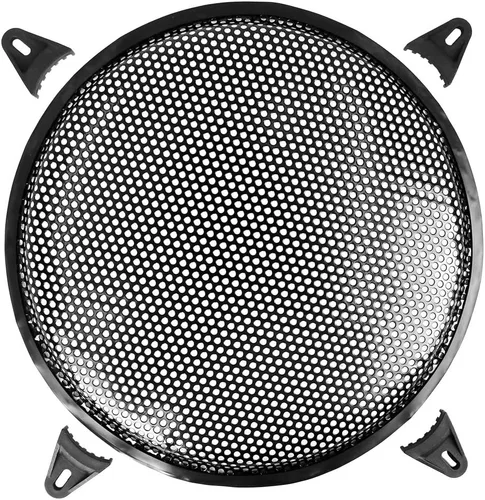 Miniatura 10 de X AUTOHAUX Universal 6 pulgadas altavoz de audio de coche subwoofer metal Waffle Grill cubierta protectora con borde de goma y clips