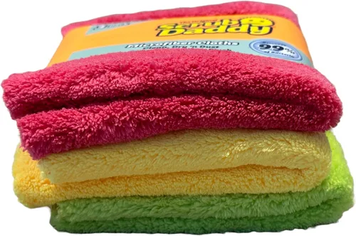 Miniatura 2 de Scrub Daddy Paquete de 3 paños de microfibra