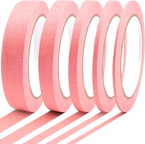 Miniatura 13 de 5 Rollos de Cinta de Rayas Finas - Cinta de Enmascarar 1/16", 1/8", 1/4", 1/2", 3/4" - Cinta de Enmascarar Fina para Pintores Automotriz