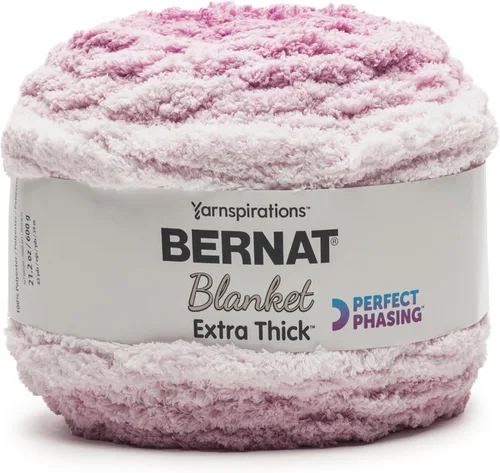 Miniatura 24 de Bernat - Hilo para manta extra grueso color niebla azul - 1 paquete de 21.12 oz/598.74 g - 100% poliéster - #7 Jumbo - 72 yardas - Hilo grueso