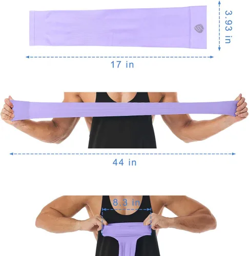 Miniatura 5 de Mangas de brazo para hombres y mujeres, protección solar UV, cubierta de compresión para calentador