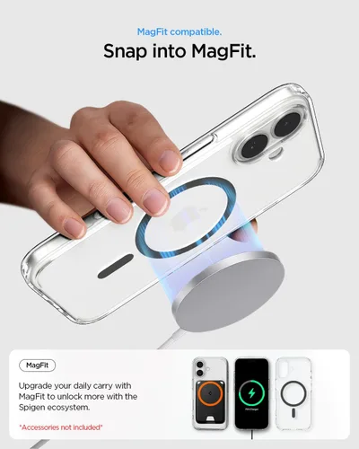 Miniatura 381 de Spigen Funda para iPhone 13 Mini, ultra híbrida MagFit [antiamarilleo] [compatible con Magsafe] - Transparente