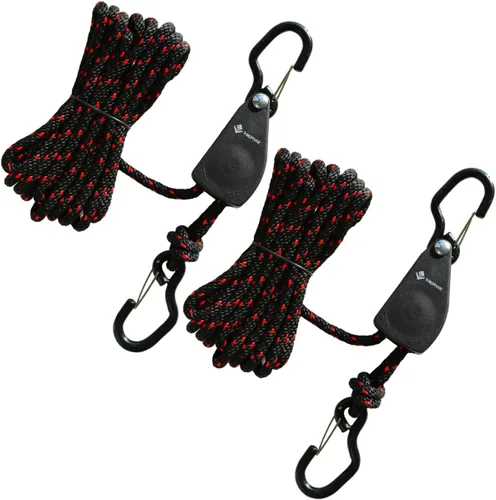 Miniatura 8 de Bucles Rápidos para Capó Anclaje de Cajuela Correas de Amarre para Kayak Proa Popa Canoa Transporte Punto de Amarre Seguro 2 Pares negro