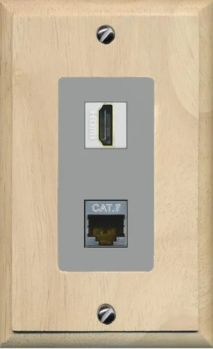 Miniatura 11 de RiteAV Placa de pared HDMI y Cat7 - 1 banda [marrón/marrón]