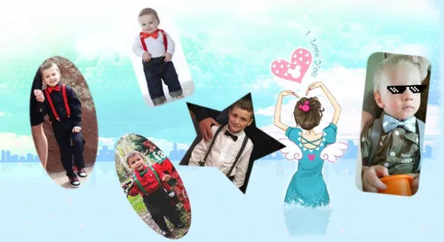 Miniatura 6 de Pajarita para niños y niñas, ajustable, elástica, clásica, de 1 a 13 años
