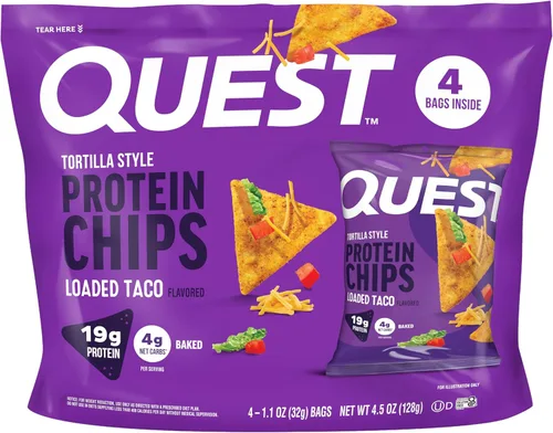 Miniatura 28 de Quest Tortilla Style - Paquete variado de chips de proteína, chile lima, queso nacho, tacos cargados, 12