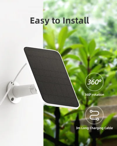 Miniatura 4 de Noorio Paquete cuádruple de cámara de seguridad inalámbrica B310 con resolución 2K y paquete de panel solar A201