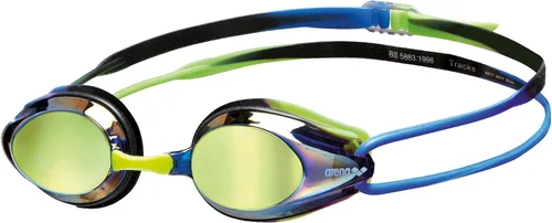 Miniatura 10 de Arena Tracks Gafas de natación unisex para adultos esenciales para carreras competitivas de natación, aprobadas por FINA, con lente antiniebla