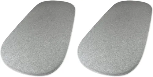 Miniatura 10 de HonestBaby Paquete de 2 sábanas de cuna de algodón orgánico, color blanco, talla única 2 Pack - blanco