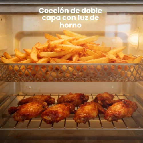Miniatura 5 de Kismile Combo de horno tostador y freidora de aire de 18 cuartos de galón, horno de convección de encimera 12 en 1, temperatura ajustable de 70 a