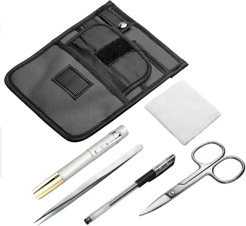 Miniatura 5 de Beautyflier Bolsa organizadora de nailon con 4 bolsillos, bolsa organizadora para accesorios, estuche de herramientas y kit de atención médica