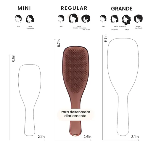 Miniatura 7 de Cepillo Desenredante Tangle Teezer Chrome Ultimate para Cabello Húmedo y Seco, Elimina Nudos y Reduce la Rotura para Tipos de Cabello Liso a Rizado