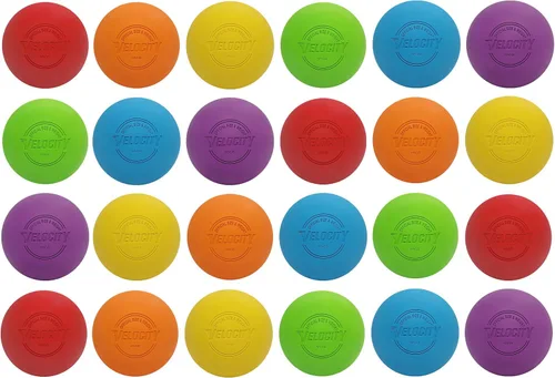 Miniatura 124 de Pelotas de lacrosse Velocity - 1, 2, 3, 6, 12, 18, 24, 36, 60 y 120 paquetes - para práctica, tamaño oficial aprobado por la NFHS y la universidad