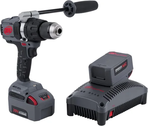 Miniatura 10 de Ingersoll Rand D5241 - Taladro de martillo inalámbrico de 1/2 pulgada y 20 V, par de 1100 in-lb, portabrocas sin llave, empuñadura de pistola