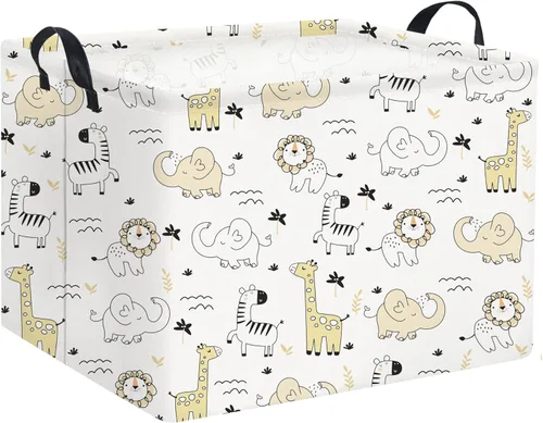 Cestas para Bebé Cestas de Juguetes para Niños y Niñas Cesta de Regalo del Bosque Vacía Bonita Contenedor de Almacenamiento Caja Organizadora Animal