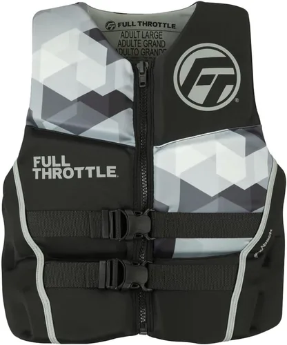 Full Throttle Chaleco salvavidas de neopreno de secado rápido para jóvenes Gris