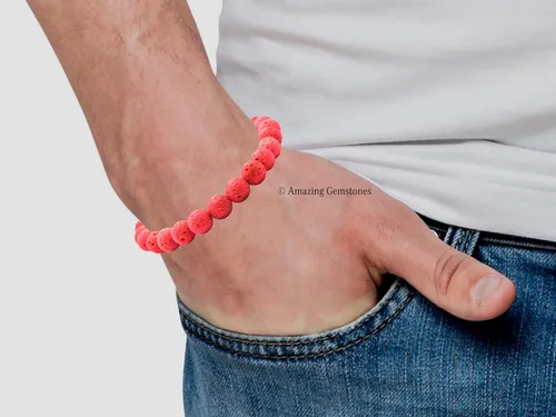 Miniatura 591 de Amazing Gemstone Pulsera de cristal para mujeres y hombres, pulsera de cristal curativo de protección, pulsera elástica con cuentas de piedras