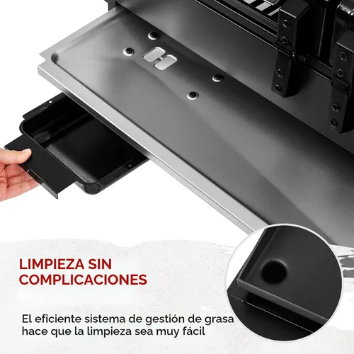 Miniatura 9 de GD4001TB Combo de parrilla y plancha de propano, 4 quemadores, parrilla de gas portátil para patio trasero o cocina al aire libre, 40000 BTU