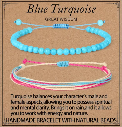 Miniatura 23 de LPBeads Pulsera de piedra natural hecha a mano de tamaño ajustable