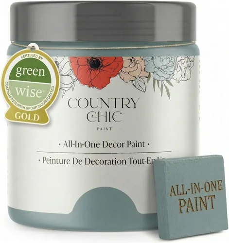 Miniatura 91 de Country Chic Pintura todo en uno estilo tiza para muebles, gabinetes, decoración del hogar, ecológica, acabado mate, imprimación incorporada y capa