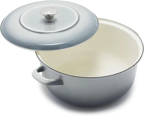 Merten & Storck - Horno holandés de hierro esmaltado alemán color azul
