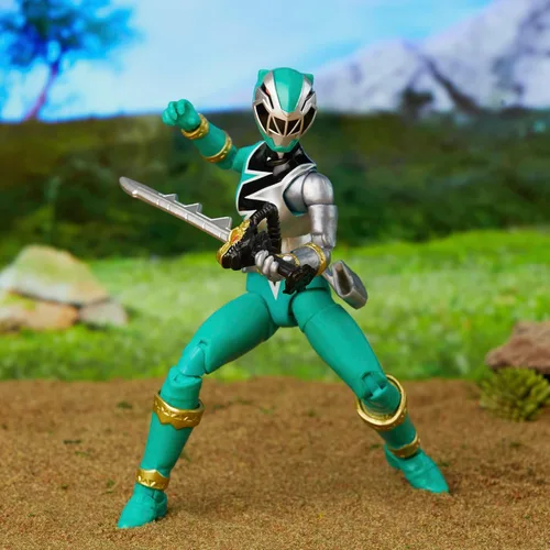 Miniatura 10 de Power Rangers Lightning Collection Dino Fury Green Ranger - Figura de acción a escala de 6 pulgadas, juguetes y figuras de acción para niños a