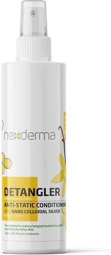 Miniatura 7 de NEXDERMA Spray acondicionador antiestático desenredante para perros y gatos, fórmula para calmar la piel sensible con aroma a ciruela, sequedad