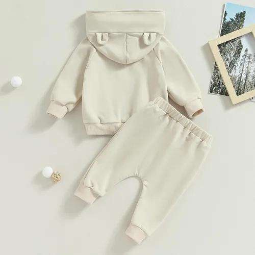 Miniatura 4 de Ropa de bebé niño 6 12 18 24M Conjunto de pantalones de manga larga sudadera de contraste Otoño Invierno Trajes para bebés