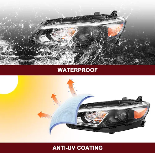Miniatura 7 de JSBOYAT Bombillas incluidas de repuesto para faros delanteros halógenos para Chevy Malibu Sedan OE 2016 2017 2018 estilo fábrica faro delantero lado