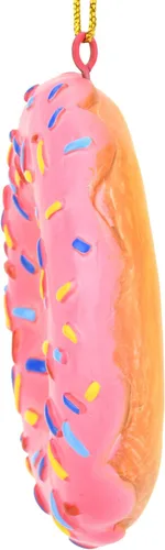 Miniatura 7 de Tree Buddees Adorno navideño de donut rosa con chispas