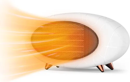 Miniatura 8 de Calentador de escritorio, calentador de escritorio pequeño de 600 W de eficiencia energética para uso en interiores, calentador de espacio de Negro
