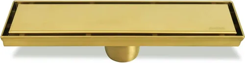 Miniatura 8 de Neodrain Drenaje de ducha lineal de 12 pulgadas dorado, cubierta plana y de inserción de azulejos 2 en 1, desagüe lineal de acero inoxidable