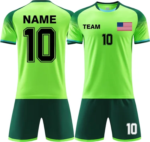 Camisetas de fútbol personalizadas para niños y niñas, uniformes de fútbol personalizados para hombres y mujeres, uniformes de fútbol