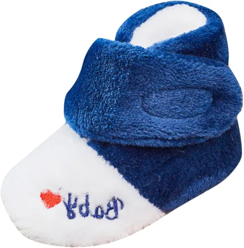Toddler Snow Boots Baby Girls Boys Booties Infant Winter Warm Crib Shoes Newborn First Walkers Fleece Prewalker Non-Slip