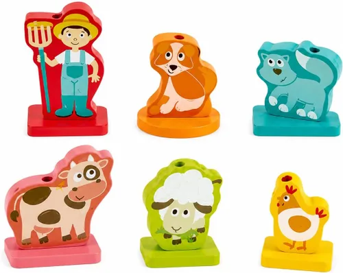 Miniatura 5 de Hape – Farmyard Sound Puzzle Game (10 pieza), multicolor, 5" x 2