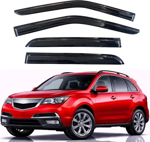 Miniatura 193 de KPY Visor de ventana compatible con Hyundai Tucson 2021-2025, 4 piezas de deflector de ventilación para ventana lateral, estilo Mugen, protector
