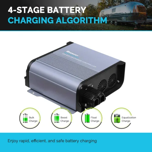 Miniatura 4 de Renogy Boost 10A 36V/48V CC de entrada automática MPPT controlador de carga solar LCD pantalla regulador de panel solar apto para baterías AGM, GEL