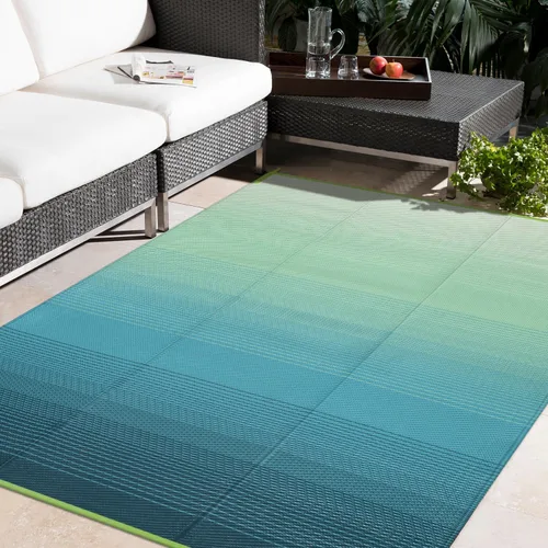 Miniatura 62 de Anidaroel Alfombras de exterior de 6 x 9 pies para patios, impermeables, reversibles, de plástico tropical, alfombra de campamento, alfombra grande