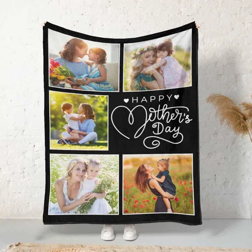 Miniatura 28 de MyPupSocks Manta personalizada para mamá, regalos personalizados para mamá, manta de cama con fotos, regalos de cumpleaños para mujeres, mamá