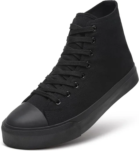 Miniatura 43 de ZGR Tenis de lona para hombre, con cordones, clásicos, casuales, para caminar