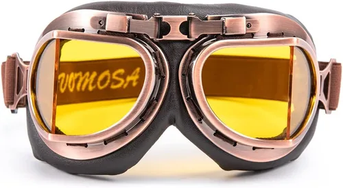 Miniatura 11 de Gafas Vintage para Motocicleta Antivaho y Antiimpacto Protección UV Gafas de Aviador Piloto, Adulto Carreras Voladores Equitación Arena y Polvo