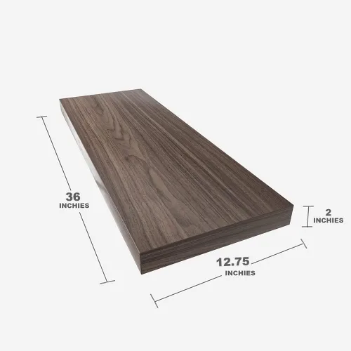 Miniatura 3 de Estante flotante, juego de 2 estantes de pared, 36 pulgadas de ancho x 12.75 pulgadas de profundidad x 2 pulgadas de alto, estante flotante de pared