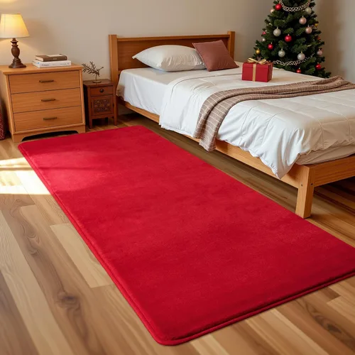 Miniatura 17 de Andecor Alfombra Peluda de Pasillo para Dormitorio Sala de Estar, 2x6 pies Verde Lavable Esponjosa Alfombras de Pasillo de Área para Cocina