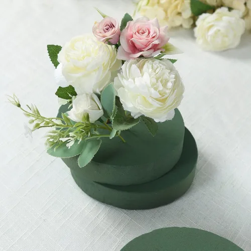 Miniatura 7 de Efavormart - Paquete de 6 bloques de espuma florales redondos verdes grandes para flores frescas, ladrillos de espuma de poliestireno húmedo