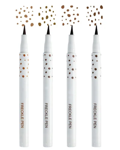 Bolígrafo de pecas, kit de 4 colores, bolígrafo de maquillaje de pecas sintéticas realistas, impermeable, de larga duración, crea una piel bañada