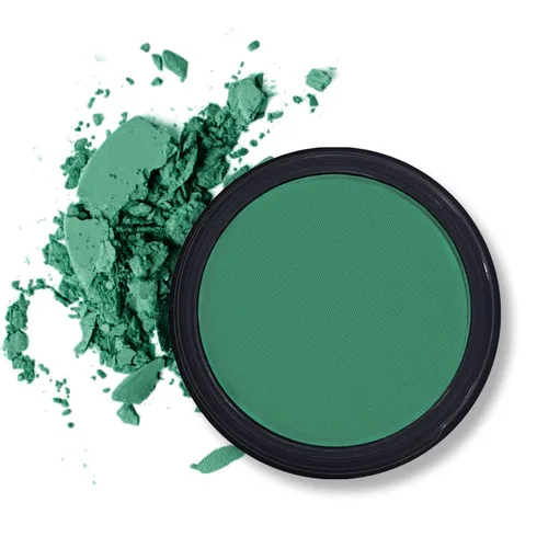 Erinde Paleta de sombra de ojos verde mate, polvo de sombra de ojos de alta pigmentación, larga duración, ultra mezclable, color intenso 210 Flipper