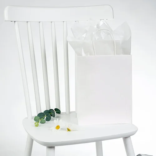 Miniatura 7 de RUSPEPA Papel de seda para envolver regalos, papel de seda blanco perlado para envoltura de regalo, manualidades de arte, bricolaje, bolsas