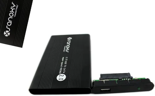 Miniatura 3 de SANOXY® Carcasa externa de disco duro SATA a USB 2.0 de 2.5" Solución de almacenamiento portátil
