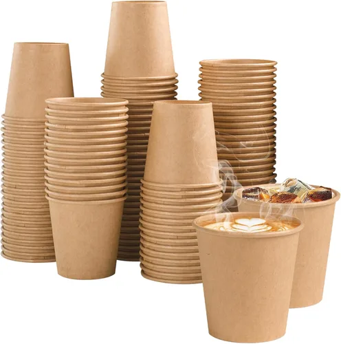 Miniatura 14 de Lamosi Tazas de papel desechables de 5 oz - 300 unidades, tazas de papel kraft para baño y enjuague bucal, tazas de café expreso de 5 onzas