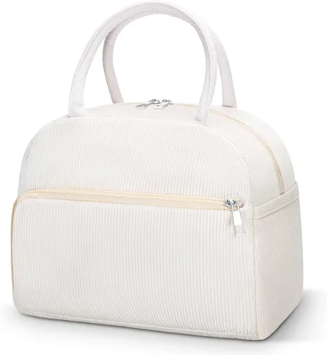 Miniatura 13 de Coobiiya Lonchera térmica de 12 litros para mujeres y hombres, lonchera de pana reutilizable, lonchera de gran capacidad con forro resistente a fugas
